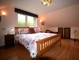 Our Self Catering Accommodation in Waternish contains a King Size Double Bedroom with WIFI internet access