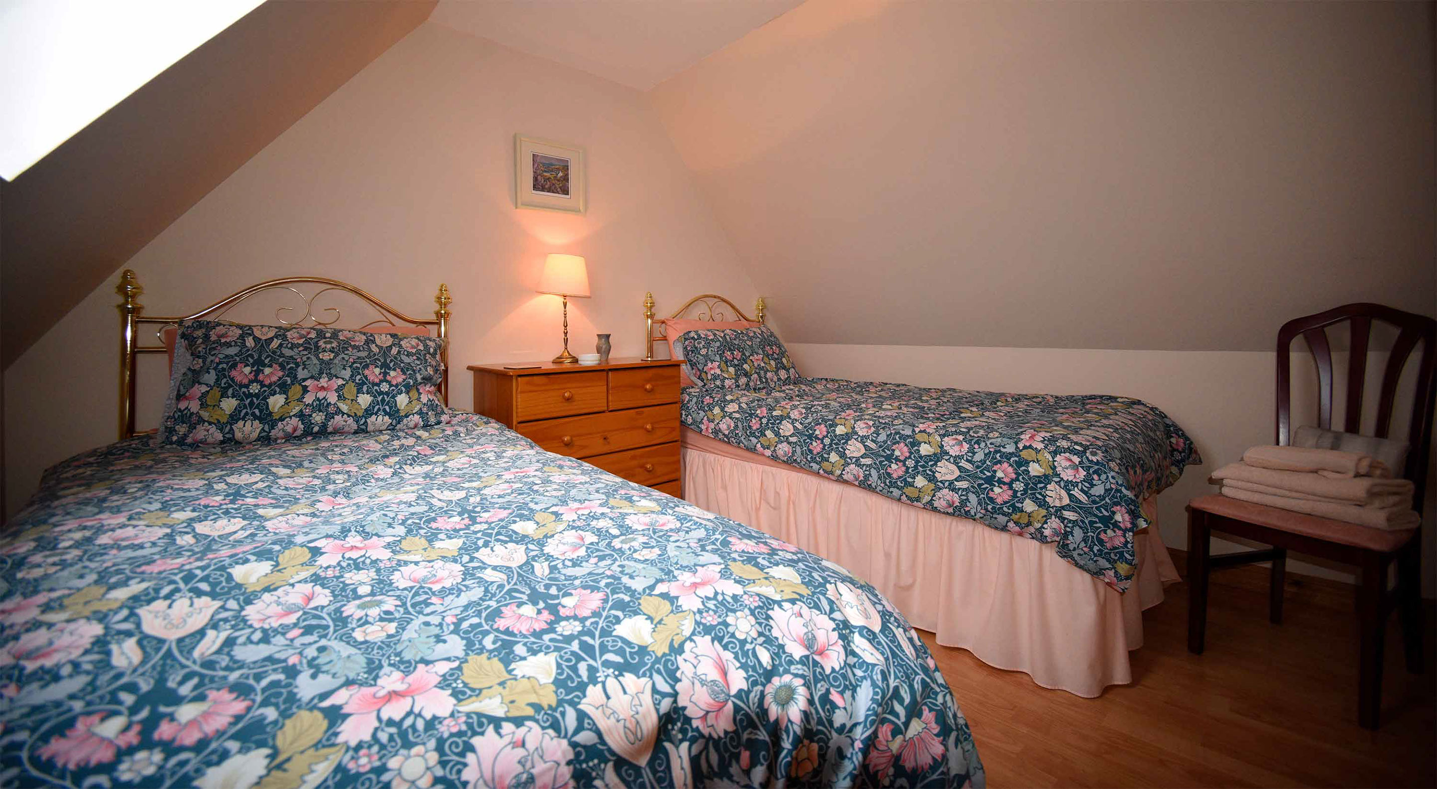 Our Self Catering Accommodation in Waternish contains a comfortable twin double bedroom