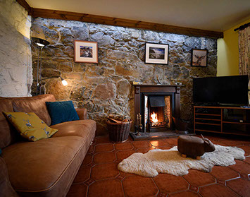 Enjoy a woodburning stove at Auld Orwell Cottage Self Catering Accommodation