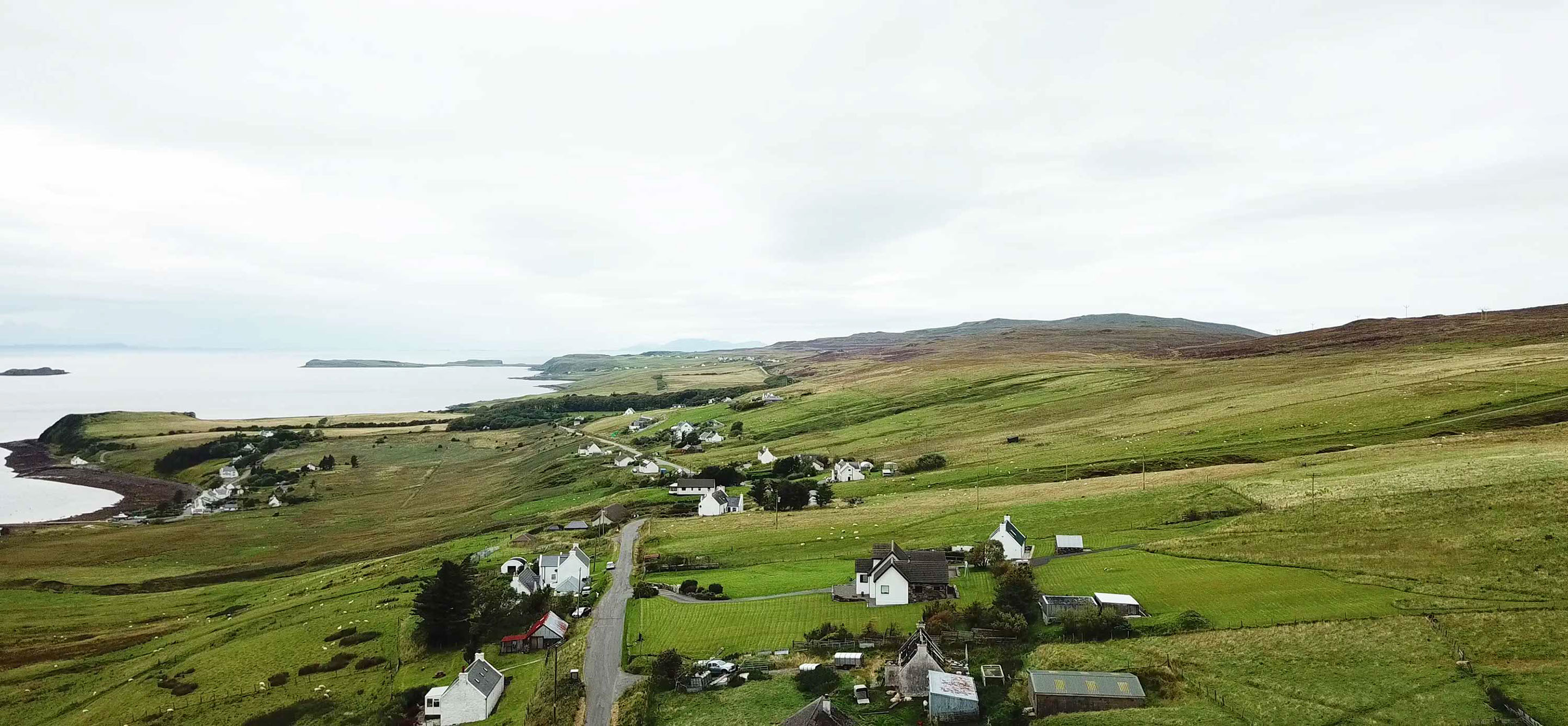 Stay in a quiet Isle of Skye location with sea views and private parking at Auld Orwell Cottage