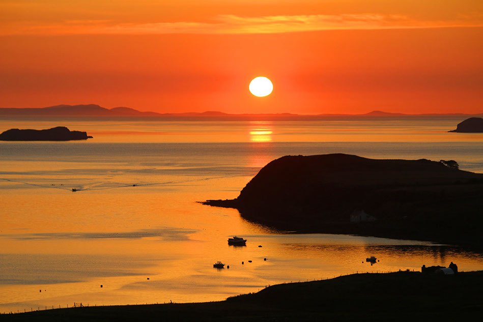 Enjoy sunsets at our Waternish Self Catering Accommodation